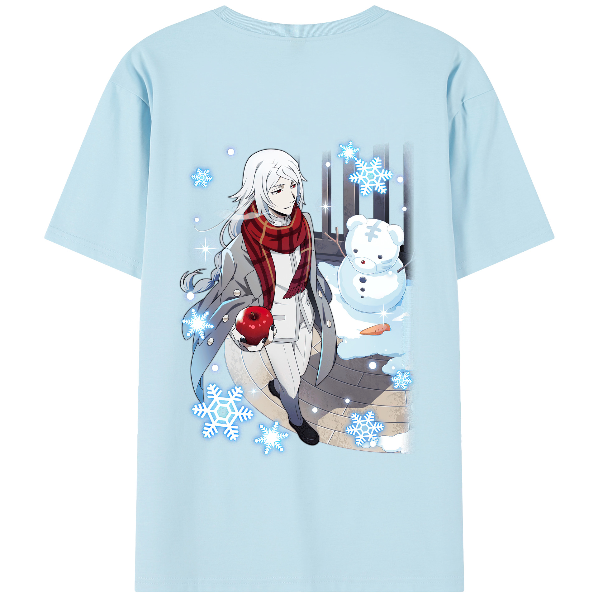 （画像用） 文豪ストレイドッグス Bungo Stray Dogs 綿100％半袖Tシャツ（背面プリント）